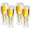 Image de infactory 4 verres à bière à double paroi - 20 cl