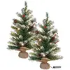 Image de Britesta 2 sapins de Noël avec Guirlande - 30 LED - 60 cm