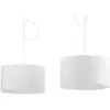 Image de Helestra Certo suspension cylindrique 2 l. blanche