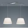 Image de Helestra Certo suspension conique 2 lampes blanche