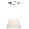 Image de Helestra Suspension de Plafond Blanc Contemporain 45cm x 850cm x 1800cm pour Salle de Séjour et Couloir