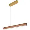 Image de Helestra Bora Suspension en laiton LED Mokka, 120 Cm