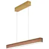 Image de Helestra Bora Suspension en laiton LED Mokka, 101,5 Cm