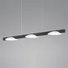 Image de Helestra Pole suspension LED à 3 lampes noire