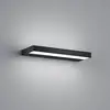 Image de Applique murale LED Helestra Slate, noir mat 30 cm