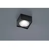 Image de Plafonnier LED cari, Luminaire Intérieur Carré IP30, Noir Mat