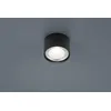 Image de Plafonnier LED Kari rond IP30, noir mat