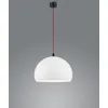Image de Helestra Suspension Doro - Blanc - Diamètre : 40 cm - Câble rouge