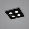 Image de Helestra Nomi plafonnier LED 38x38 cm dim noir