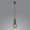 Image de Helestra Suspension Gara avec abat-jour verre fumé, 1 lampe
