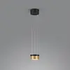 Image de Helestra Oda suspension LED noire/dorée
