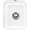 Image de V&B Évier sous-plan Cisterna 45 avec garniture vidage, robinet, blanc alpin CeramicPlus