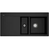 Image de V&B Évier affleurant Subway 60 Flat droite, avec garniture vidage, commande manuelle, chromite