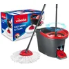 Image de Vileda Vileda Easy Wring & Clean Balai Rotatif et Seau avec pédale | Manche 3 pièces 130 cm | Balai de Sol avec essoreuse | Turbo Recharge 100% Microfibre |