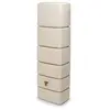 Image de Récupérateur d'eau de pluie 300L Slim Garantia coloris sable L.58 x l.37 x H.182 cm