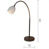 Image de Menzel Provence mate lampe à poser à bras flex