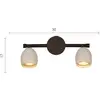 Image de Menzel Provence mate applique à 2 lampes
