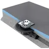 Image de ecoulement pour receveur à carreler - wedi fundo dn 50 - horizontal - grille carrée réf. 07-70-00/011 - wedi 077000011