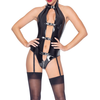 Image de Black Level Body Porte-Jarretelles VINYL BODY Noir