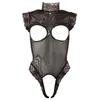 Image de Abierta Fina Body Noir Transparent Taille XL