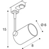 Image de SLV Bima I spot sur rail triphasé HT blanc