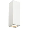 Image de SLV Applique en saillie THEO/Éclairage pour murs; allées; entrées; spot LED d'extérieur; lampe en saillie d'extérieur; lampe de jardin/GU10 IP44 35W blanc