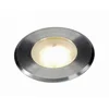 Image de SLV 228412 DASAR Plat LED 230 V spot encastrable au sol; rond; 4;3 W LED; blanc chaud; en acier inoxydable; en acier; gris argenté;;;