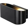 Image de SLV - OSSA R7s applique oval noir mat R7s 78mm max 100W upetdown - 151450