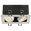 Image de SLV spot plafond Build-in Kadux double; 2 x w; cob LED; 3000 K; 15 °; pilote; clip plumes Blanc 115711
