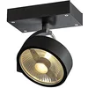 Image de SLV Plafonnier SLV KALU, Aluminium, noir mat, 1 Strahler, GU10 75watts