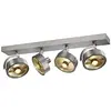 Image de SLV KALU CW, Applique murale d'intérieur et de plafond, Quad, QPAR111 en aluminium brossé 4 x 75 W Argenté