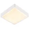 Image de SLV 1003449 AINOS Square Applique Murale éclairage pour Murs, chemins, entrées, LED extérieur, Lampe de Jardin, Spot de Plafond / IP65 17 W 1300 LM Blanc
