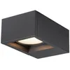 Image de SLV ESKINA FRAME WL 1004747 Applique murale pour murs, chemins, entrées, spot LED extérieur, lampe de jardin, interrupteur CCT 3000/4000 K IP65 15 W 1200 lm Anthracite