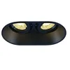Image de SLV HORN Deckeneinbauleuchte, schwarz, GU10, double, 25W (1006121)