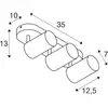 Image de Spot pour plafond SLV Asto Tube GU10 à 3 lampes linéaires noir