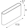 Image de Applique d'extérieur ovale SLV up/down CCT 13,5 cm blanche