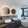 Image de SLV Trukko Miroir mural LED IP44 CCT noir Ø 61 cm