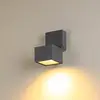 Image de SLV Applique murale LED S-Cube, anthracite, aluminium, largeur 9,5 cm, CCT