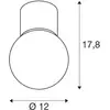 Image de SLV Plafonnier pour salle de bain Varyt, blanc, aluminium, Ø 12 cm