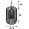 Image de Suspension SLV Wud, bois clair, Ø 25 cm, bois