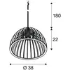 Image de SLV suspension Wud, bois clair, Ø 38 cm, bois