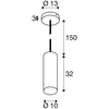 Image de SLV suspension Enola, noir mat, Ø 10 cm, métal