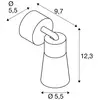 Image de SLV Plafonnier Puri 2.0 Cone, blanc, Ø 5 cm, métal