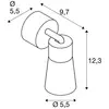 Image de SLV Plafonnier Puri 2.0 Cone, noir/doré, Ø 5 cm