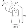 Image de SLV Plafonnier Puri 2.0 Cone, noir, Ø 5 cm, métal