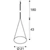 Image de Suspension SLV Magico, Ø 21 cm, noir mat, métal