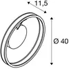 Image de SLV Plafonnier LED One, Ø 40 cm, noir, métal, CCT