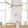Image de CasaFan Ventilateur de plafond ECO GENUINO, chrome/bois clair, Ø 152 cm, silencieux