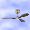 Image de CasaFan Ventilateur de plafond LED Helico pales, silencieux, noyer Ø 132 cm