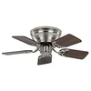 Image de CasaFan   ventilateur de plafond, classique à plat, 79 cm, Ultra Plat, Silencieux, montre le moindre détail Noyer   Hêtre et chrome brossé, CasaFan